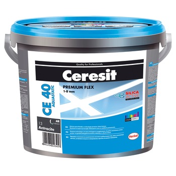 Chit de rosturi Ceresit, flexibil impermeabil pentru grosimi intre 2-8 mm, CE40, galeata 5 kg, Bahama Chit de rosturi Ceresit, flexibil impermeabil pentru grosimi intre 2-8 mm, CE40, galeata 5 kg, Bahama