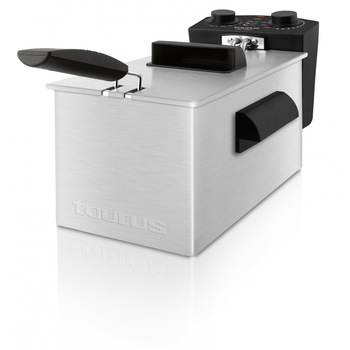 Friteuza Taurus Fry Time 3. 2100W. 3 l, timer 30 min.,termostat reglabil,integral detasabila.Full INOX. Friteuza Taurus Fry Time 3. 2100W. 3 l, timer 30 min.,termostat reglabil,integral detasabila.Full INOX.