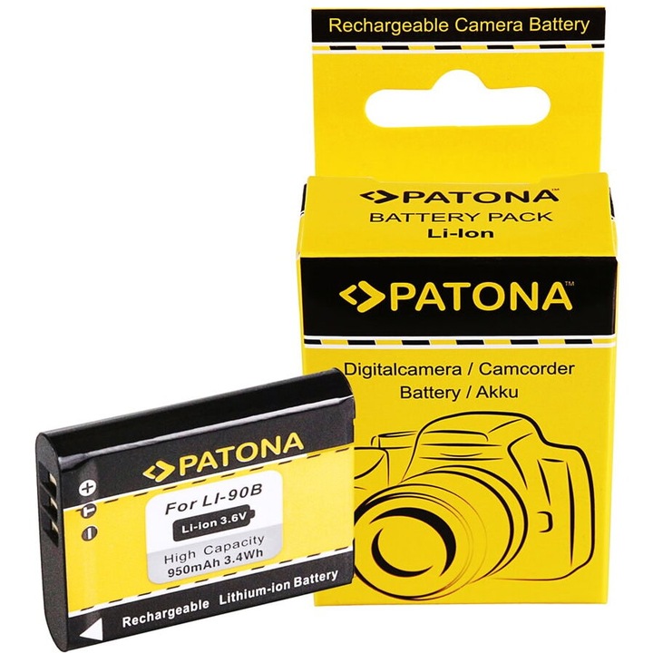 Acumulator PATONA tip Olympus Li-90B Olympus Tough TG1 TG-1