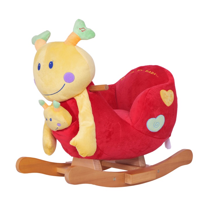 Leaganul RCsale Emily cu bebe, 61x35x52cm, pentru copii de la 18 luni, multicolor