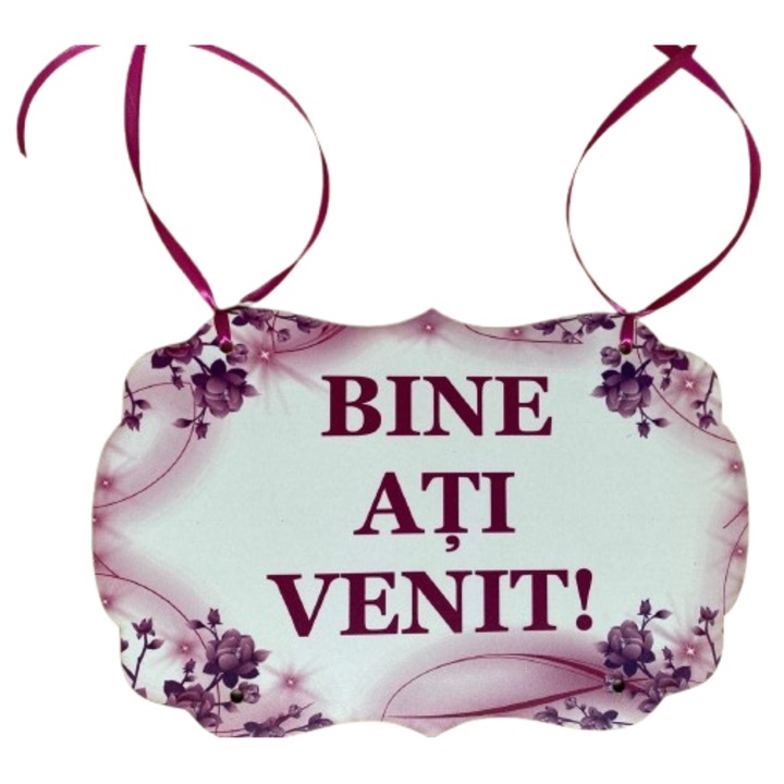 Placuta bine ati venit 30x20 cm