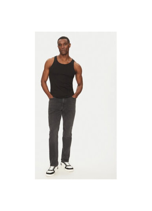 Мъжки потник, Jack and Jones, 304778919, Памук, Черен, Черен