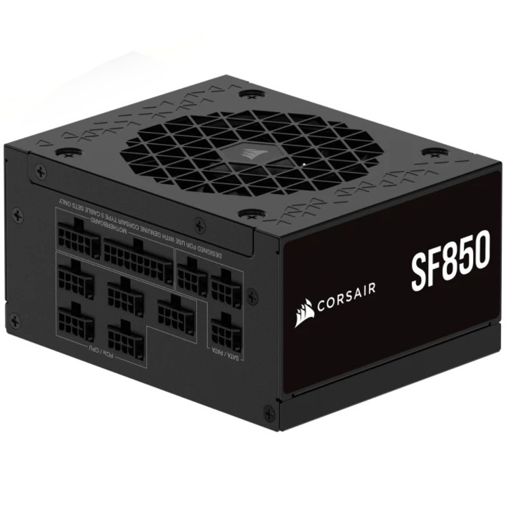 Sursa Corsair SF Series, SF850, 850W SFX, 80 PLUS Platinum, Fully Modular, negru