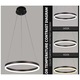 Lustra Sueva® LED Minimalist Ring cu Telecomanda wifi 2.4G Maro lumina/rece/calda/neutra intensitate reglabila
