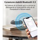 Устройство за бял шум, 39 HD звука, Bluetooth 5.3, Fudisenn®, 3 таймера, мултисъвместимост, нощна светлина, преносимо, за бебета, деца и възрастни, презареждащо се, 800mAh, бял шум, черно
