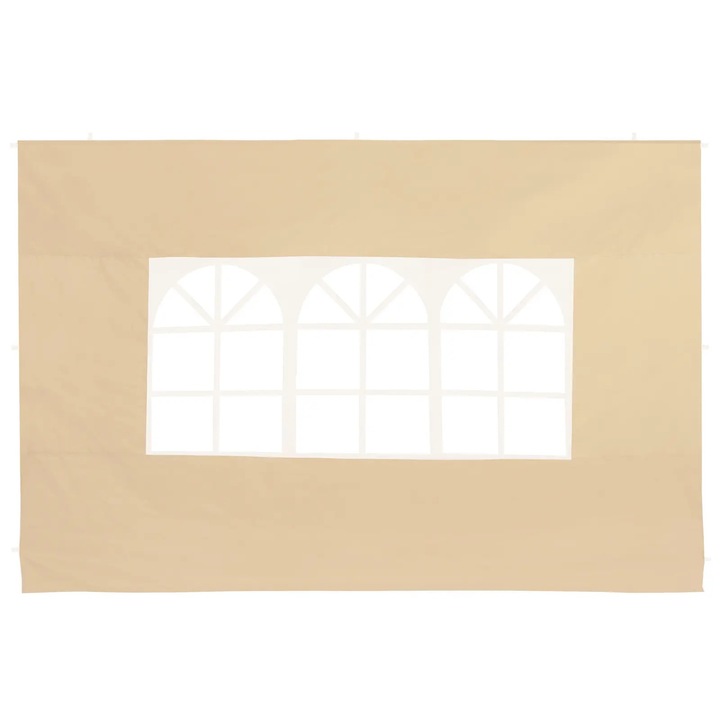 Set 2 pereti laterali, Deuba, bej, dimensiuni 3x2m, poliester, impermeabil