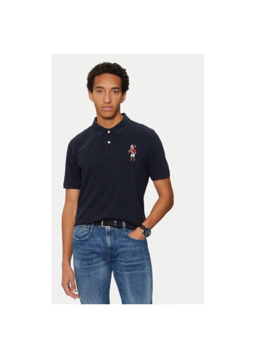 Tricou barbati, U.S. Polo Assn., 304796692, Bumbac, Albastru, Albastru