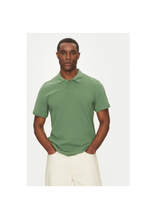 Férfi póló, Mustang, 304779008, Pamut, Zöld, Zöld