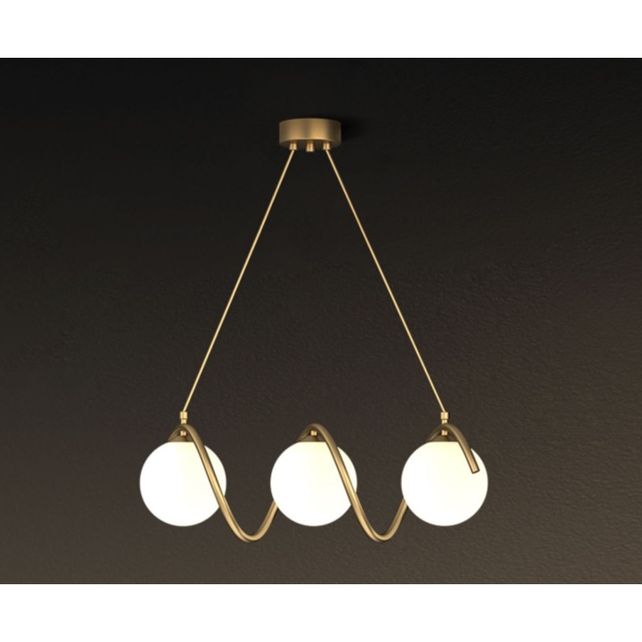 Lustra SUEVA® LED 3 Glob Alb Mat Becurile Nu Sunt Incluse