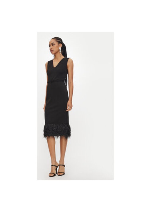 Rochie dama, Rinascimento, 304725524, Poliester, Negru, Negru, S