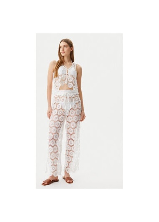 Női nadrág, Seafolly, 304991516, Poliészter, Fehér, Fehér