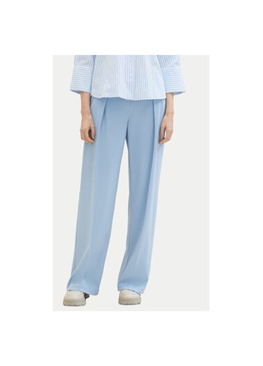 Női nadrág, Tom Tailor, 303522629, Poliészter/Viszkóz, Kék, Kék