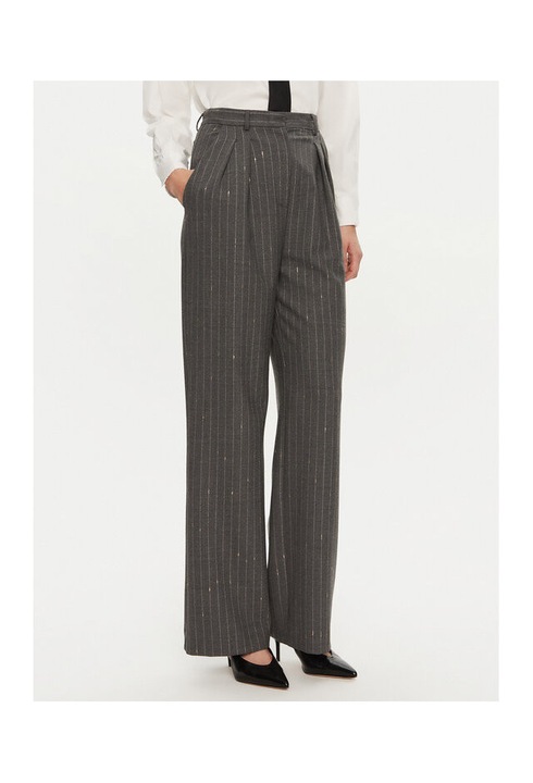 Női nadrág, Simona Corsellini, 304362477, Poliészter/Gyapjú, Szürke, Szürke