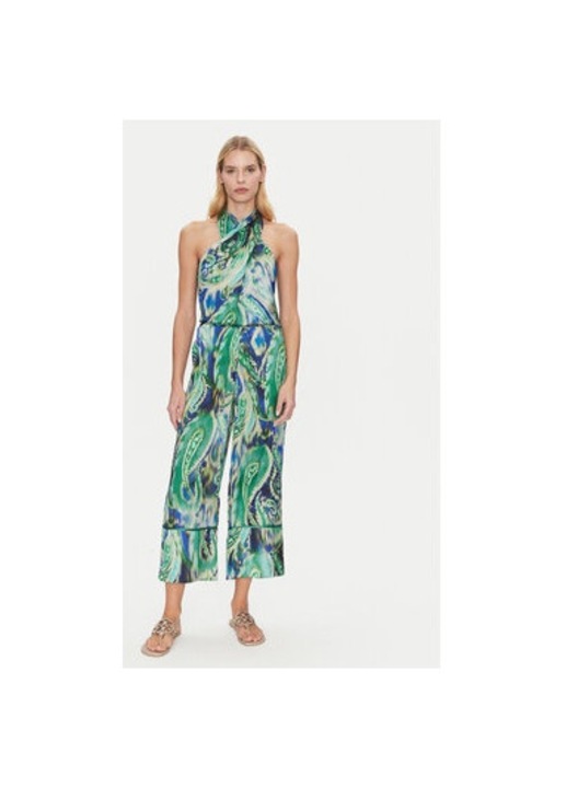 Női nadrág, Simona Corsellini, 305172549, Poliészter, Zöld, Zöld