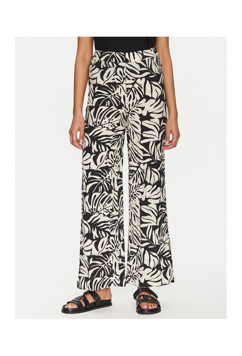 Női nadrág, Vila, 304932144, Poliészter, Fekete, Fekete