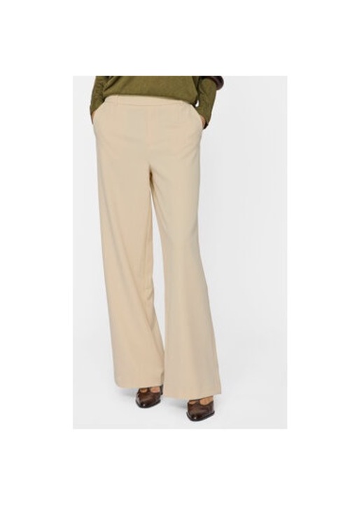 Női nadrág, Vila, 304902918, Poliészter/Viszkóz, Bézs, Bézs