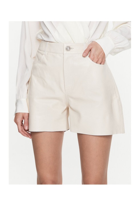 Női rövidnadrág, Egyedi gyártású, 302005802, Természetes bőr, Bézs, Bézs, L