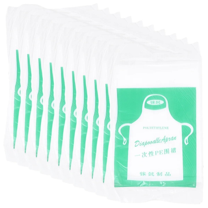 Set 100 sorturi de unica folosinta ZYBLSSBB transparente 55x65x0.1cm impermeabile