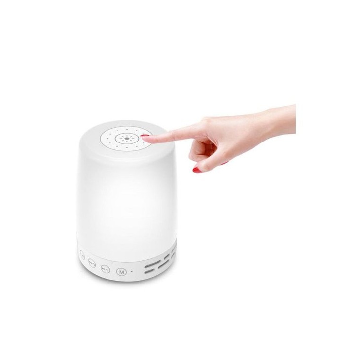 Hordozható hangszóró és lámpa AJ-99, Bluetooth, AUX, SD, Fehér