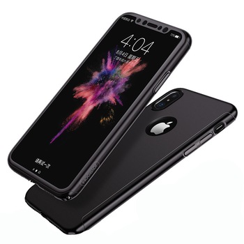 Husa Full Cover 360° (fata + spate) JOYROOM pentru Apple iPhone X, negru Husa Full Cover 360° (fata + spate) JOYROOM pentru Apple iPhone X, negru