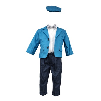 Costum Baby Boss culoare bleu, varsta 0-3 luni Costum Baby Boss culoare bleu, varsta 0-3 luni