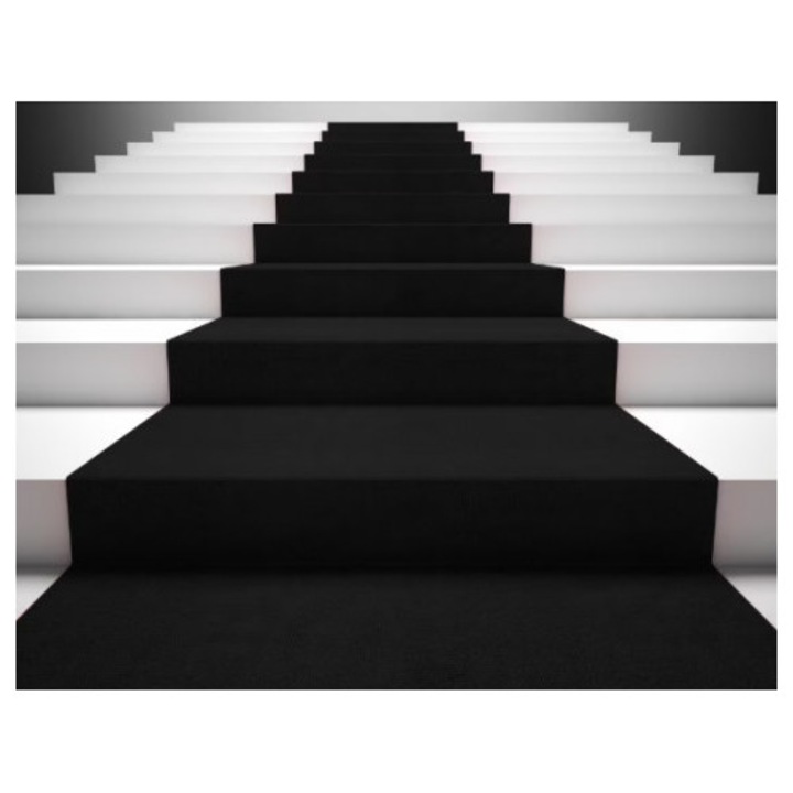 Events/Expo szőnyeg, fekete, 750 gr/m2, szélesség 200x2000 cm