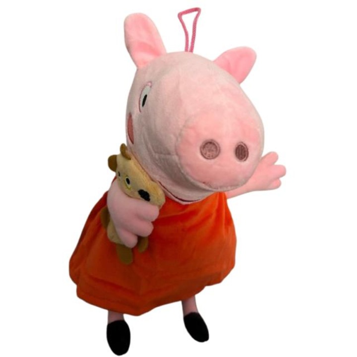 Peppa Pig, plüss játék zenei funkciókkal, 35cm, piros