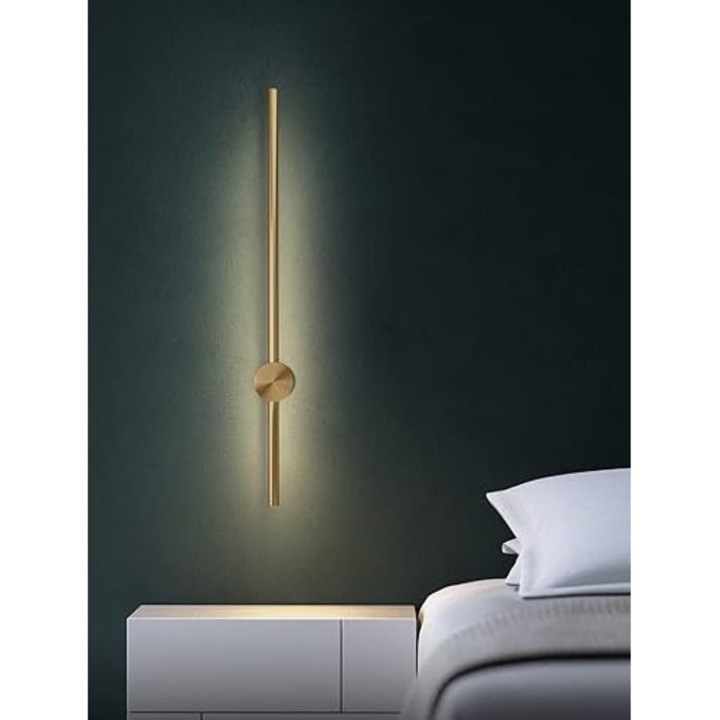LED LightPlanet® 60 cm-es rúd Minimalista Arany Modern 22 W-os mennyezeti lámpa, 3 féle fény