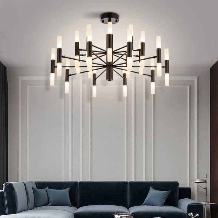 JIJU® LED полилей, 40 части, Black G4