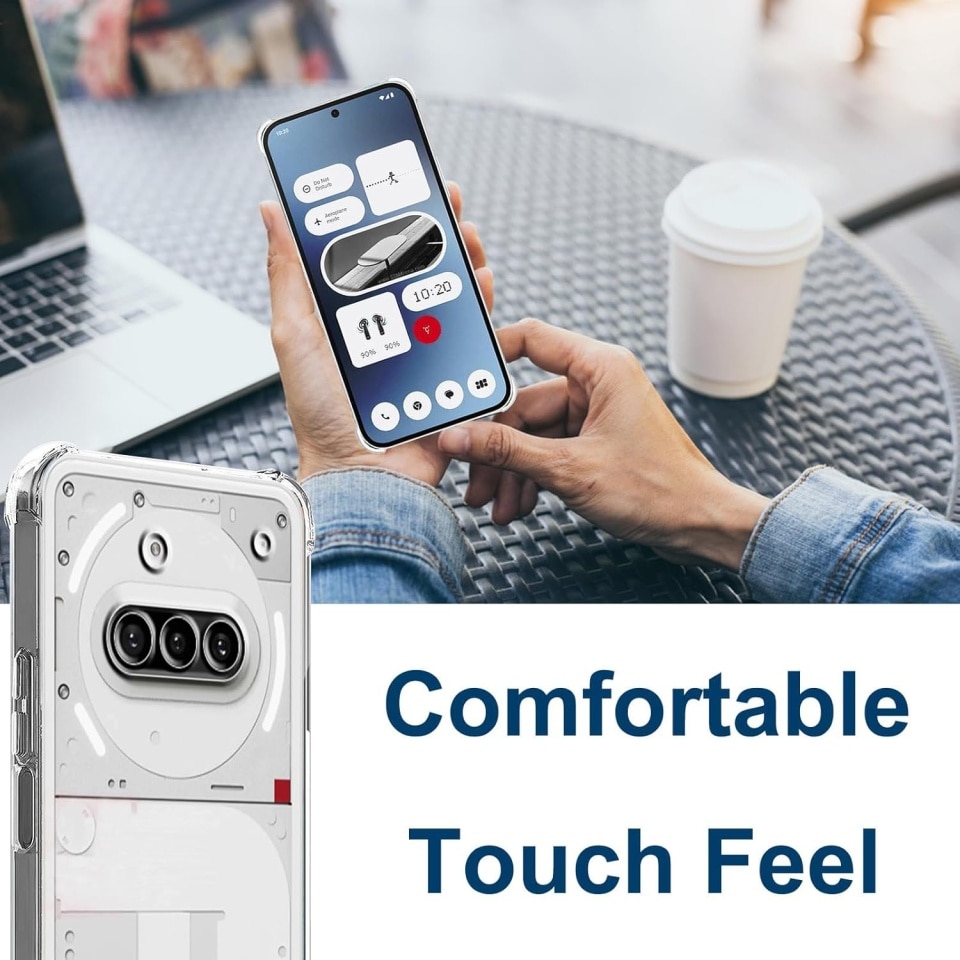 Husa pentru Nothing Phone (3a), SKYDDAR INNOVATION, Shockproof Clear Silicone, Slim Silicon, Transparenta, set cu sticker