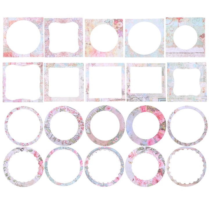 YANYXR dekoratív scrapbook papír készlet 9x9cm többszínű