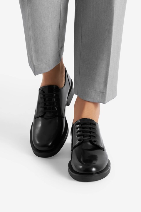 Pantofi dama Gino Rossi, 5905588829645, Piele naturala, Negru, Negru