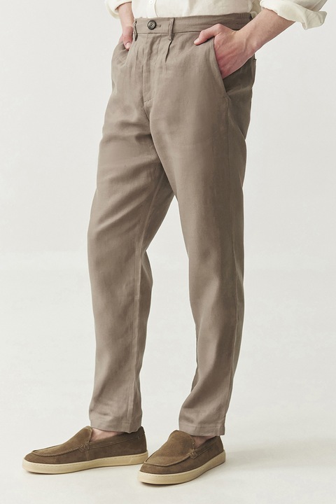 Tatuum, Pantaloni eleganti de in cu buzunare laterale, Maro deschis