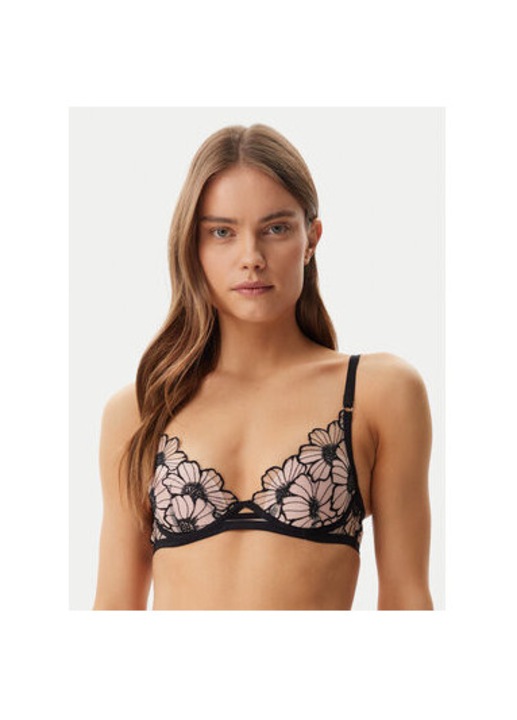 Női melltartó, Chantelle, 304889066, Poliészter, Fekete, Fekete