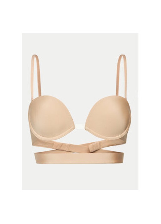 Női melltartó, Wonderbra, 304165511, Poliamid/Poliészter, 70D EU, Bézs