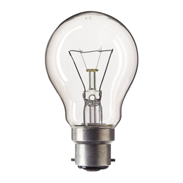 Крушка BELLIGHT A55 230V 60W B22 прозрачна, клас G