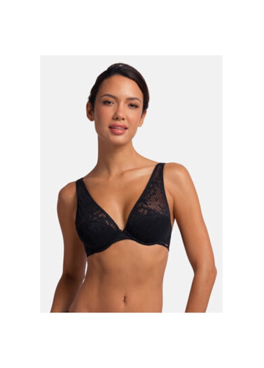Női melltartó, Dorina, 304344497, Poliamid/Poliészter, Fekete, Fekete