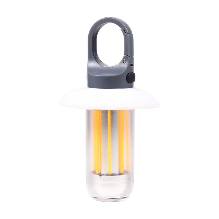 Lanterna camping ZYBLSSBB multifunctionala alba 13x7x7cm portabila reincarcabila