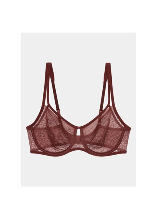 Női melltartó, Triumph, 303308193, Poliamid/Elasztán, Barna, Barna