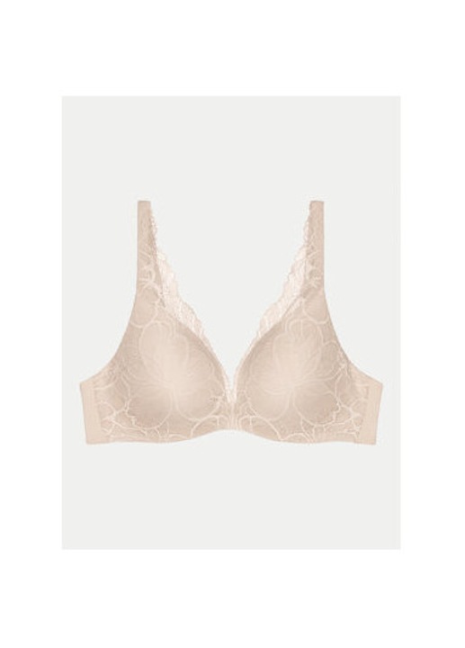Női melltartó, Triumph, 304536397, Poliamid/Poliészter, Bézs, Bézs