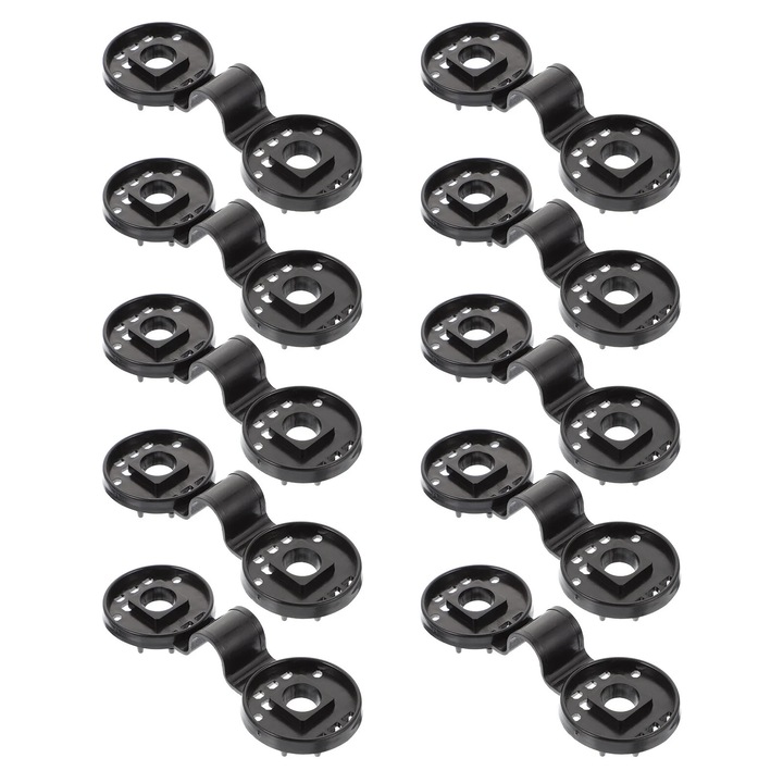 Set 25 cleme pentru plasa de umbrire maro