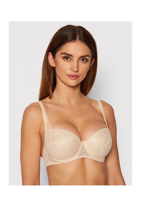 Női melltartó, Triumph, 207881037, Poliamid/Poliészter, Bézs, Bézs