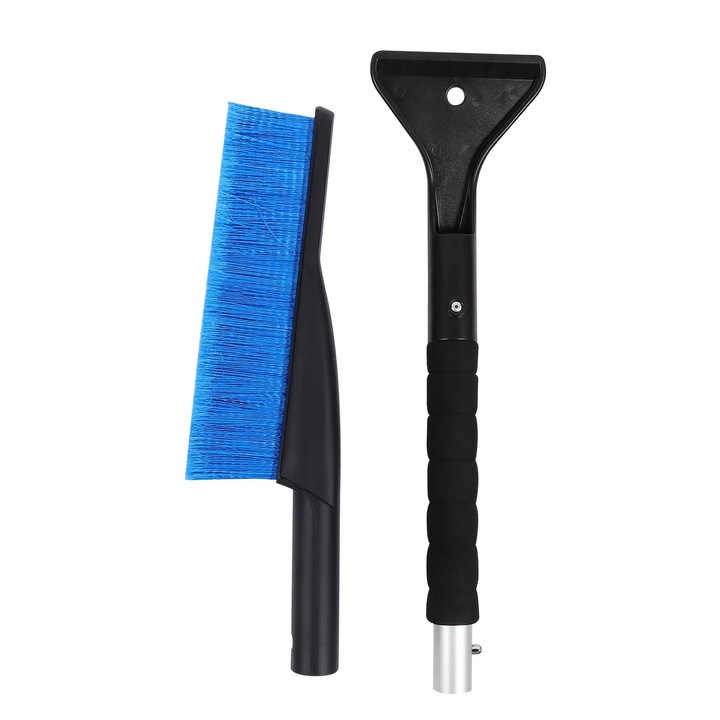 Perie si racleta pentru zapada auto ZYBLSSBB LSM2xh1220-BCS0394151-2, ABS/PP, negru/albastru, 65 cm