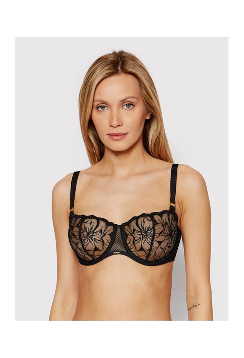 Női melltartó, Chantelle, 300058671, Poliamid/Poliészter, Fekete, Fekete