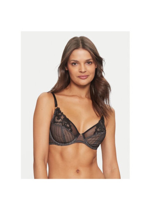 Női melltartó, Chantelle, 304178429, Nejlon/Elasztán, Fekete, Fekete