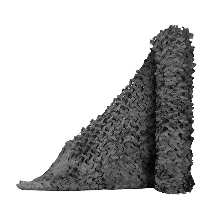 YANYXR téglalap alakú napvitorla, UV védelem, fekete, 200x150cm
