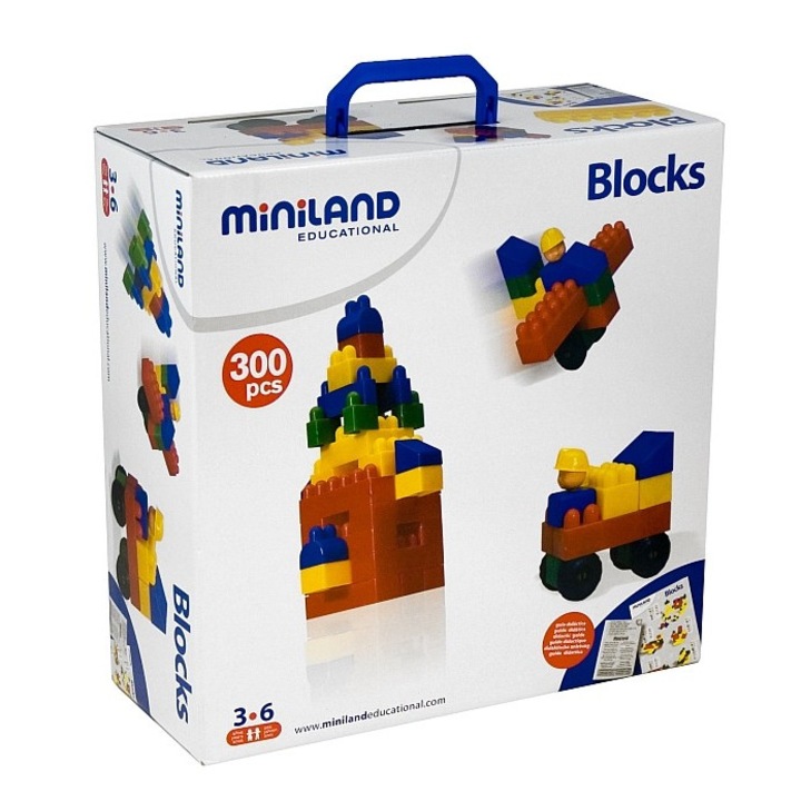 Конструктивна игра Miniland Bricks 300 бр
