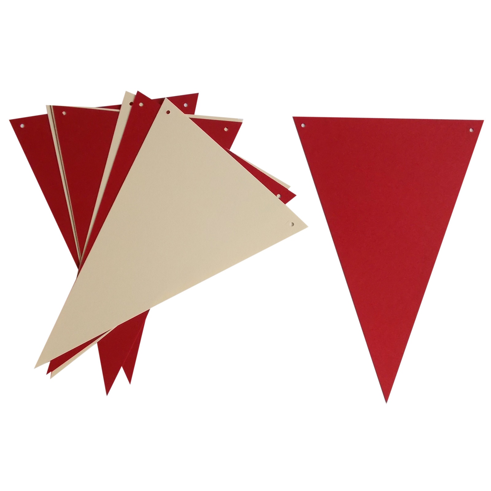 Ghirlanda party 10 stegulete bordo si crem 148 x 210 mm