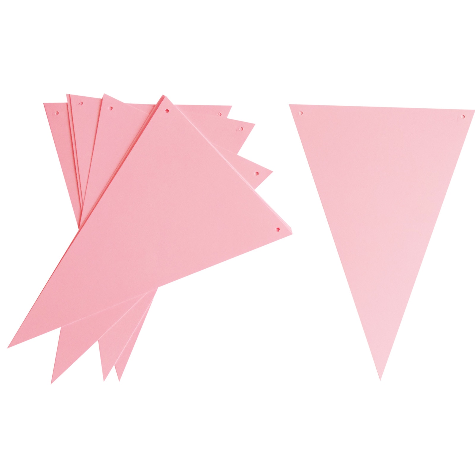Ghirlanda party 10 stegulete roz pastel 148 x 210 mm