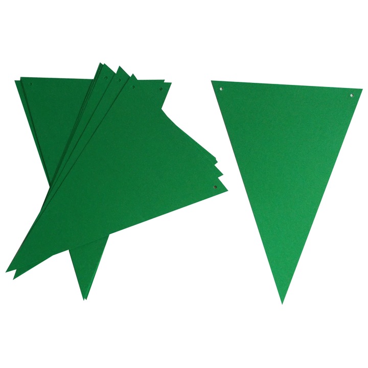 Ghirlanda party 10 stegulete verde Christmas 148 x 210 mm